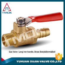 VÁLVULA DE BOLA TMOK LATÓN 1/4 &quot;MACHO X 1/4&quot; HEMBRA CSA APROBADO MINI ROSCADO 600 WOG